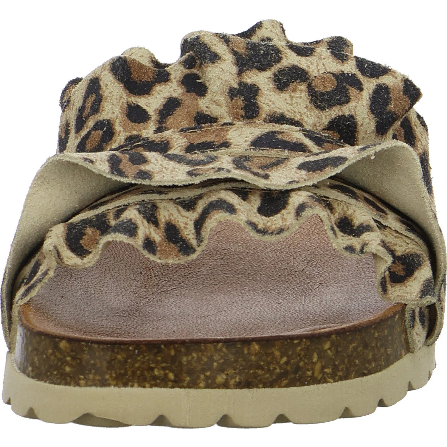 Verbenas Damen Pantoletten 3300620272 373 ROCIO SERRAJE VOLANTE LEOPARDO grande normal