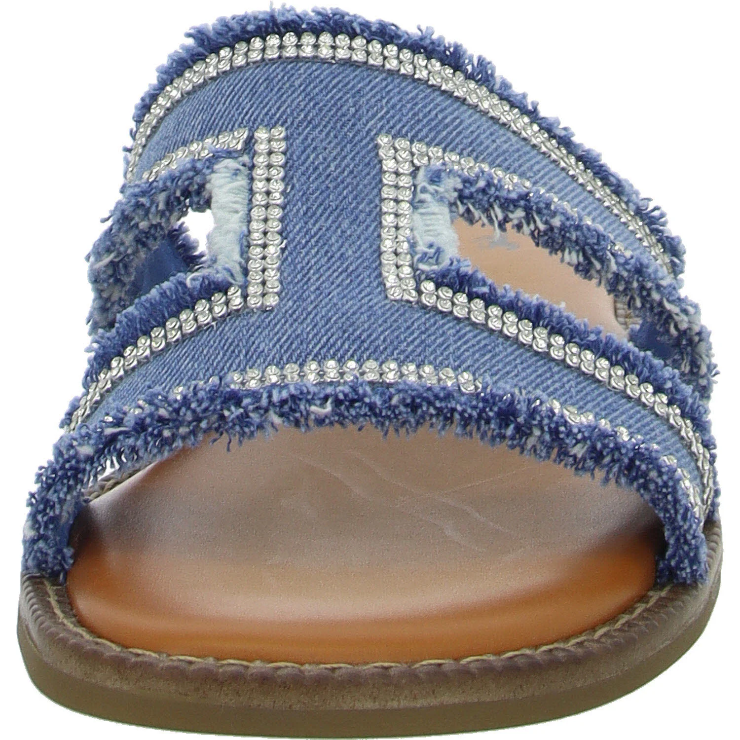 Mustang Damen Pantoletten 1519704-841 1519704 jeansblau normal