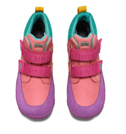 Affenzahn Kinder Schaftstiefel 01488-40126 Übergangsschuh Leder Friendy Eule pink, lila normal
