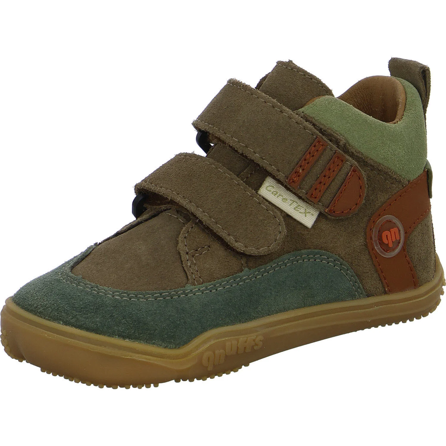 qnuffs Kinderschuh zum Schlupfen QN 0010142/260 Kastanie salbei/hazel WMS mittel