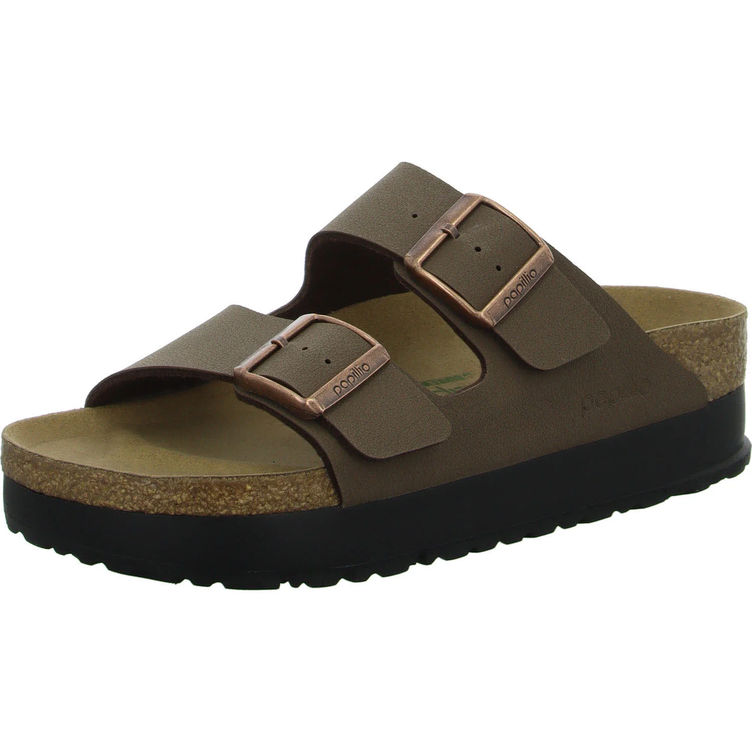 Element 2 von 8 (Bild) – Papillio von BIRKENSTOCK Pantoletten 1027417 Arizona PAP Flex Platform mocca schmal