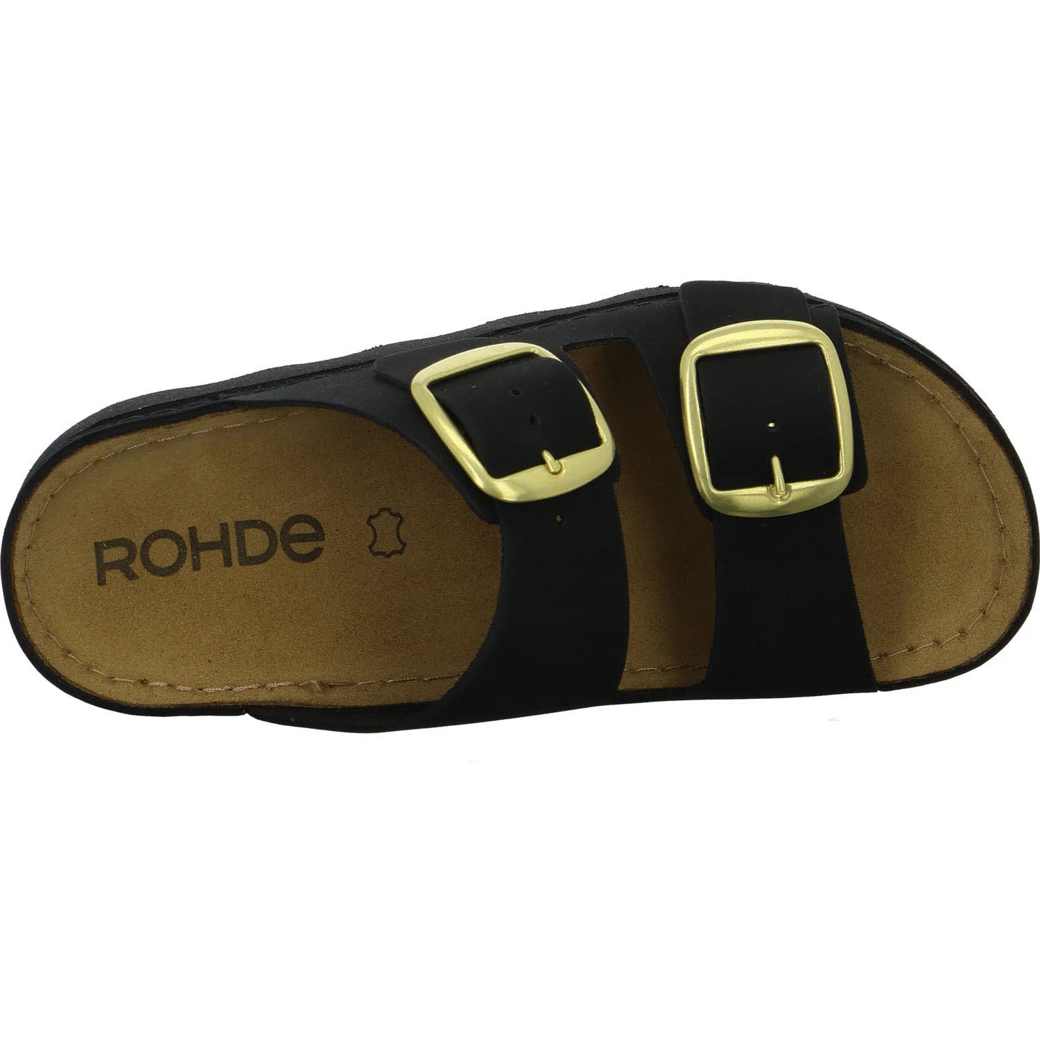 ROHDE Damen Pantoletten 6229/90 Alassio schwarz G (normal)