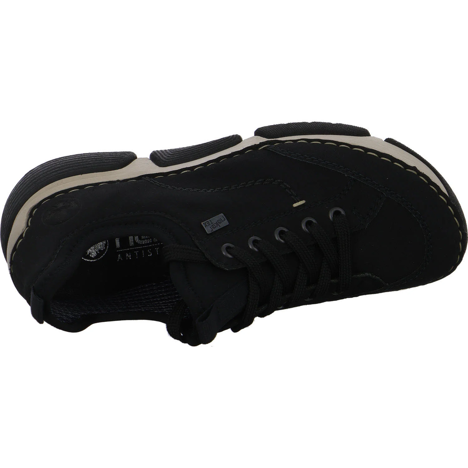 Rieker Damen Slipper 45976-00 45976 schwarz/schwarz F 1/2 (normal)