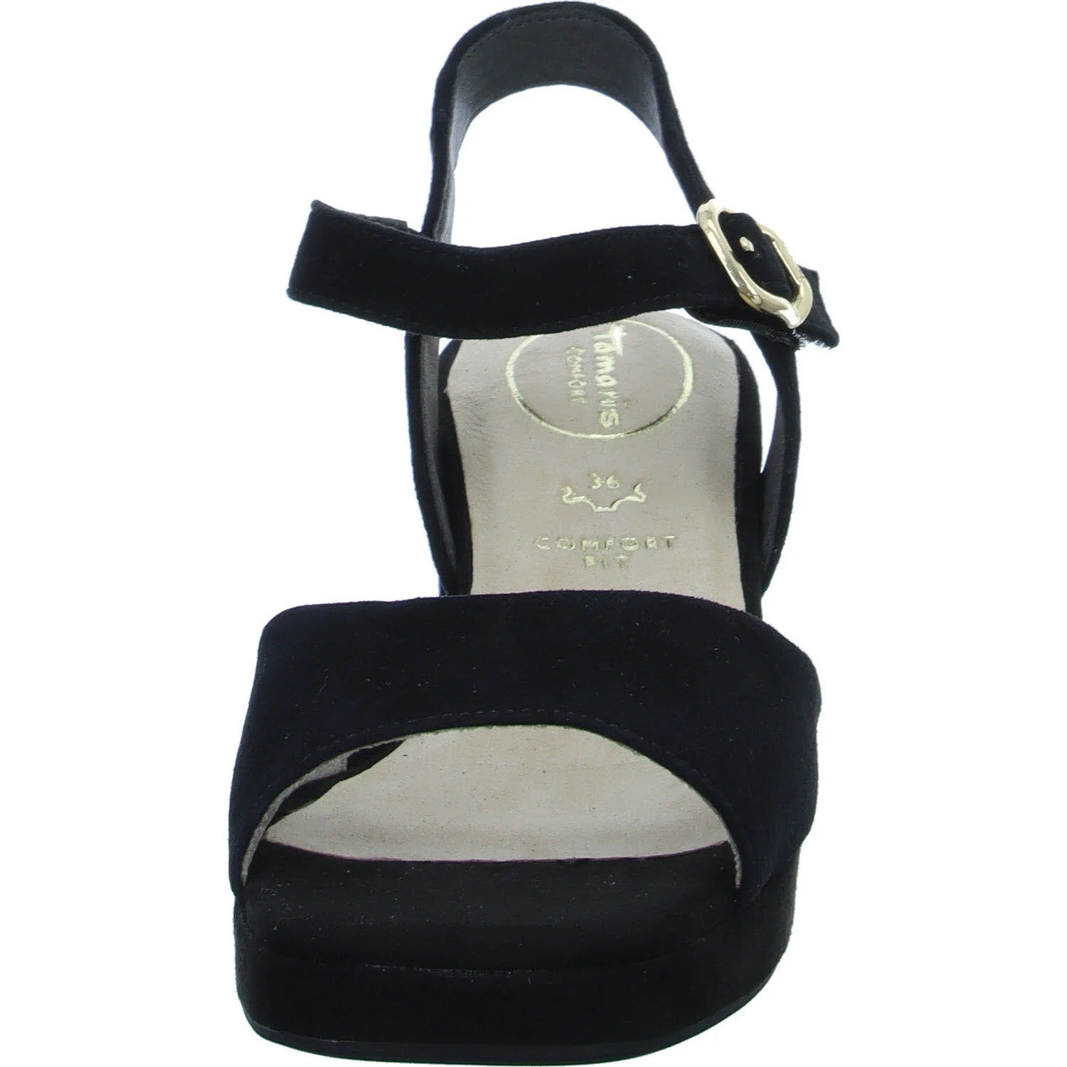 Tamaris Comfort Damen Sandalen 8-88309-42/019 8-88309-42 black suede normal