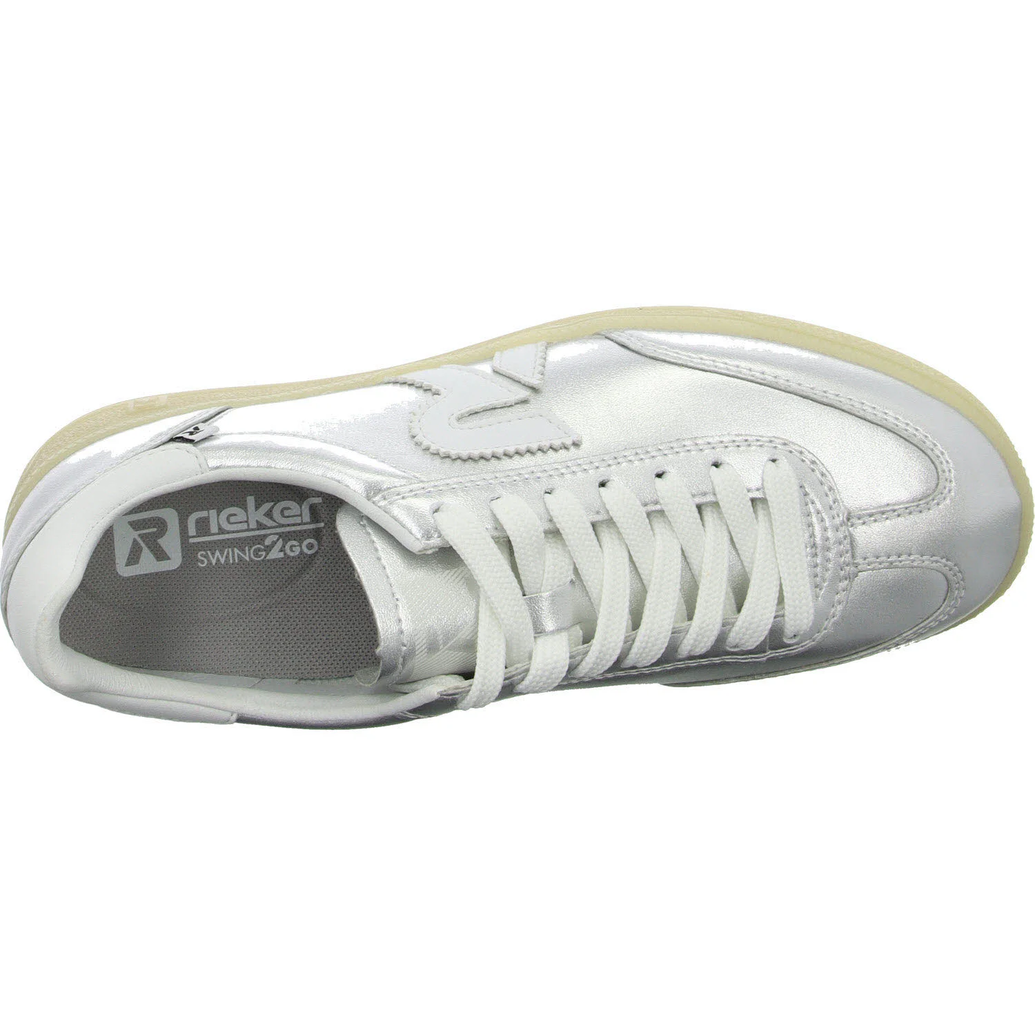 Element 8 von 8 (Bild) – Rieker Damen Schnürschuhe W2200-90 W2200 argento/weiss G 1/2 (weit)