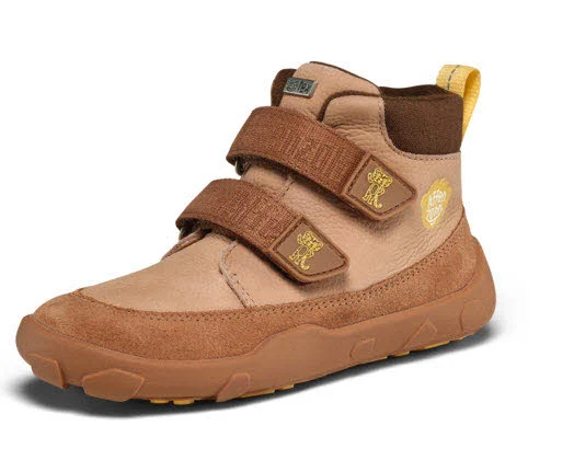 Affenzahn Kinder Schaftstiefel 01488-70111 Übergangsschuh Leder Friendy Tiger gelb, braun, beige normal