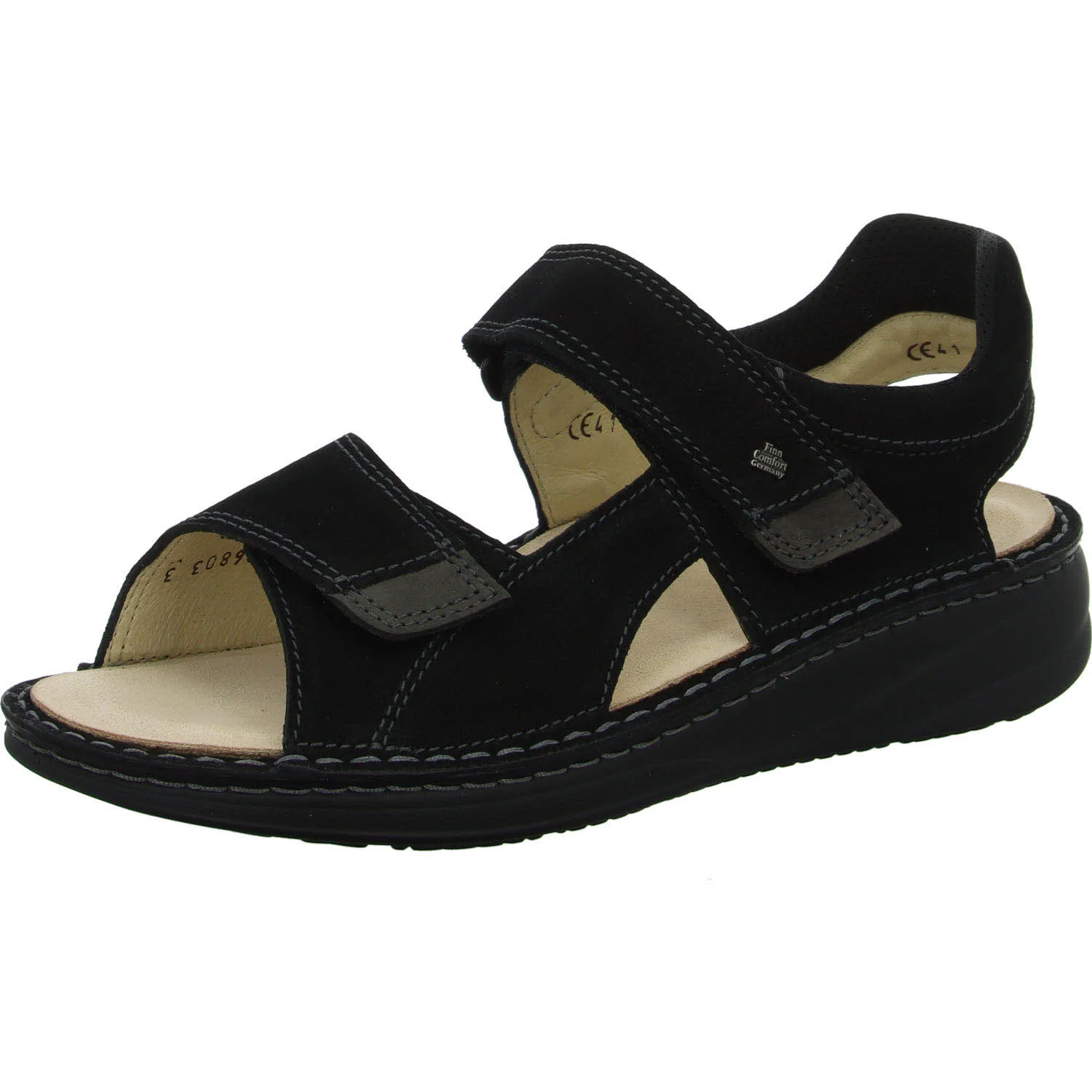 Finn Comfort Herren Sandalen 01701-902926 Skiathos black/grey weit