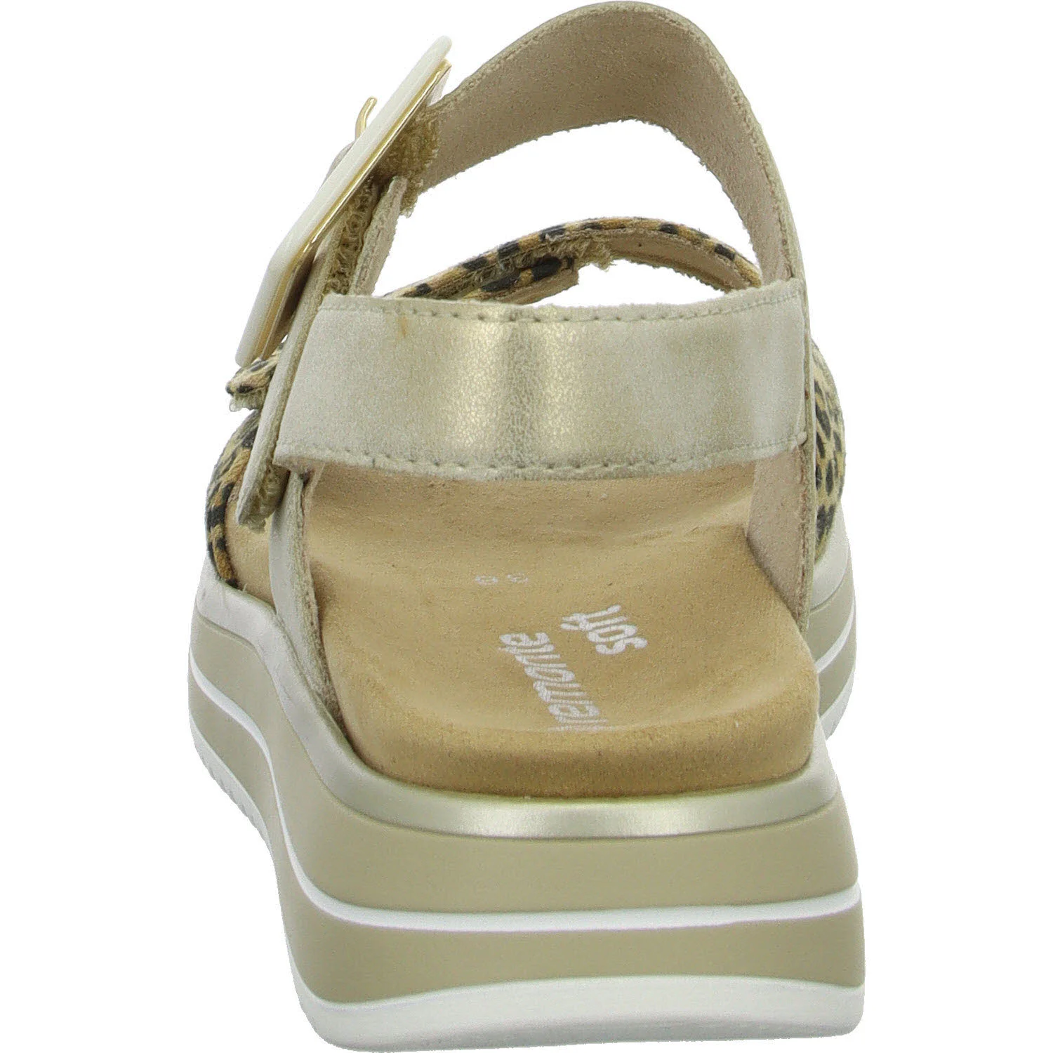 Element 4 von 8 (Bild) – Remonte Damen Sandalen D1J53-91 D1J53 leo-beige/muschel F 1/2 (normal)