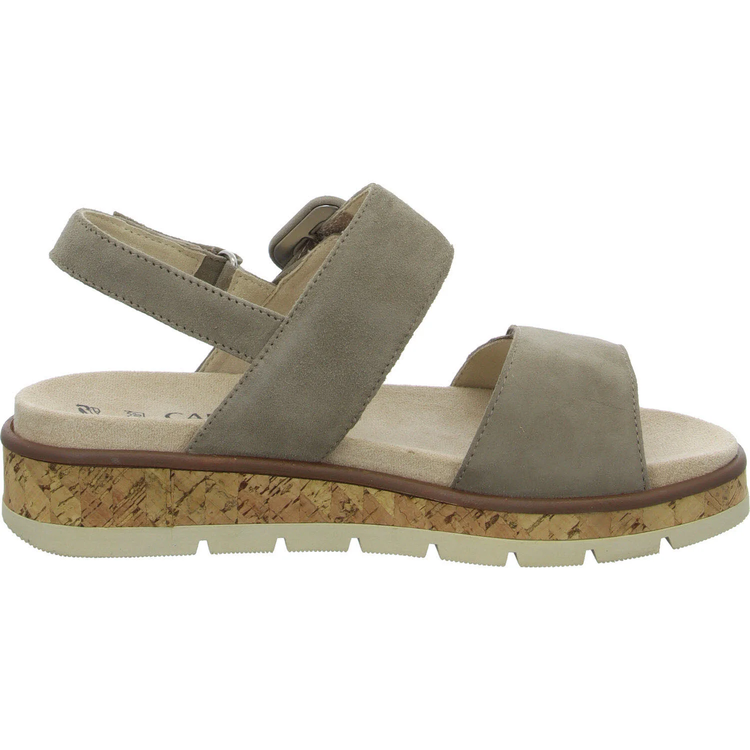 Caprice Damen Sandalen 9-28714-44-343 9-28714-44 taupe suede G (normal)