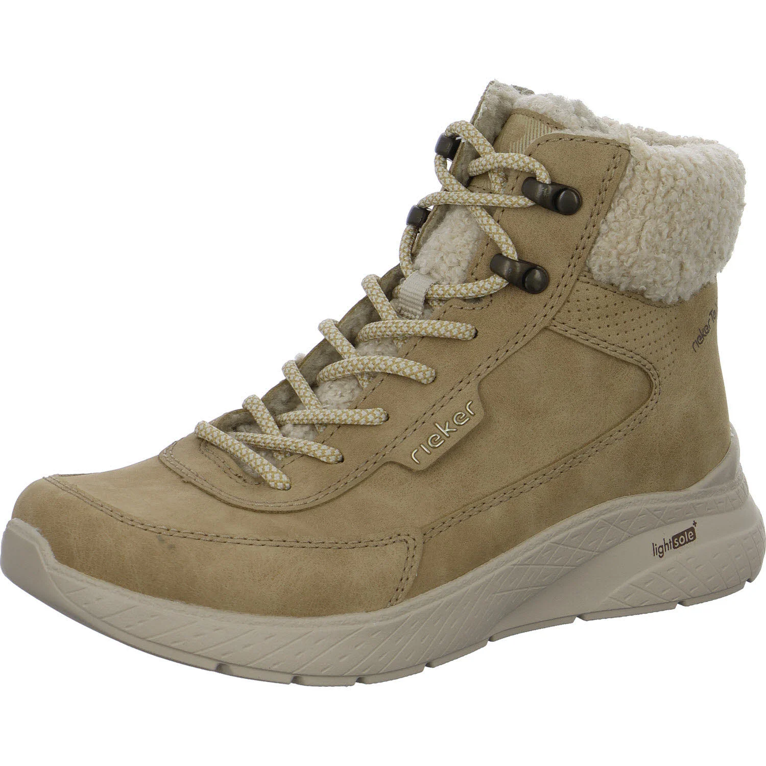 Rieker Damen Schnürstiefel warm M8510-60 M8510 marble/beige F (normal)