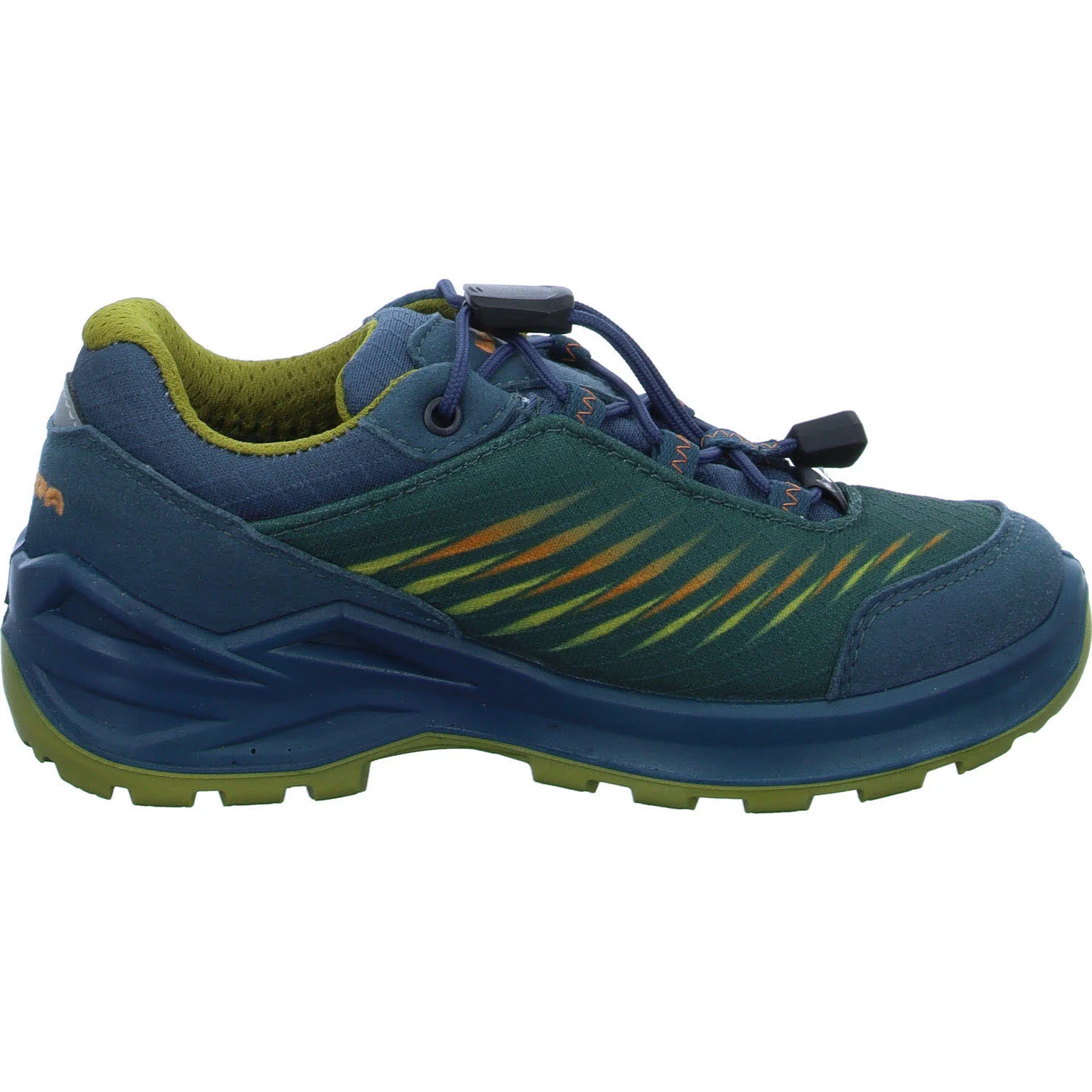 Element 7 von 8 (Bild) – Lowa Kinderschuh zum Schlupfen 641515/7448 Zirrox II GTX Lo Jr petrol/senf normal