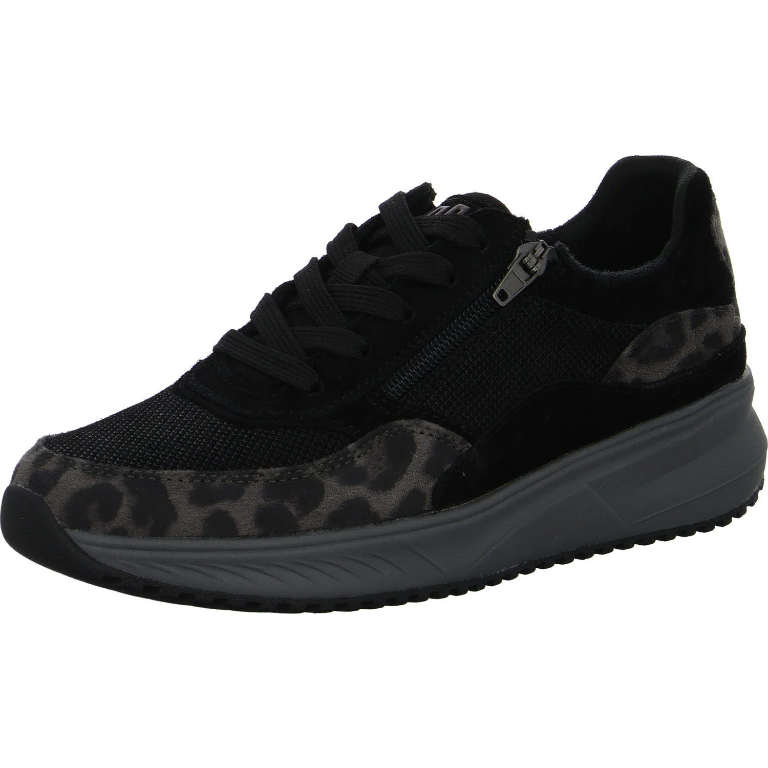 Waldläufer Damen Schnürschuhe 514001-108/370 H-Macie havanna schwarz H (weit)