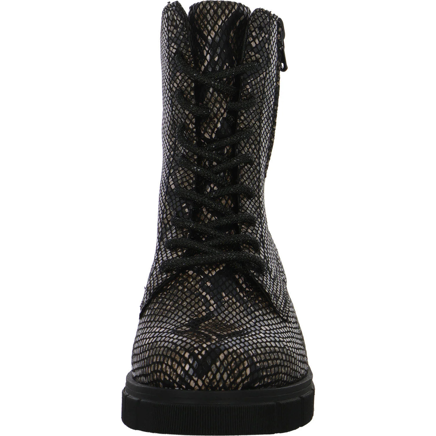 Remonte Damen Schnürstiefel D2S72-03 D2S72 schwarz-braun G (weit)