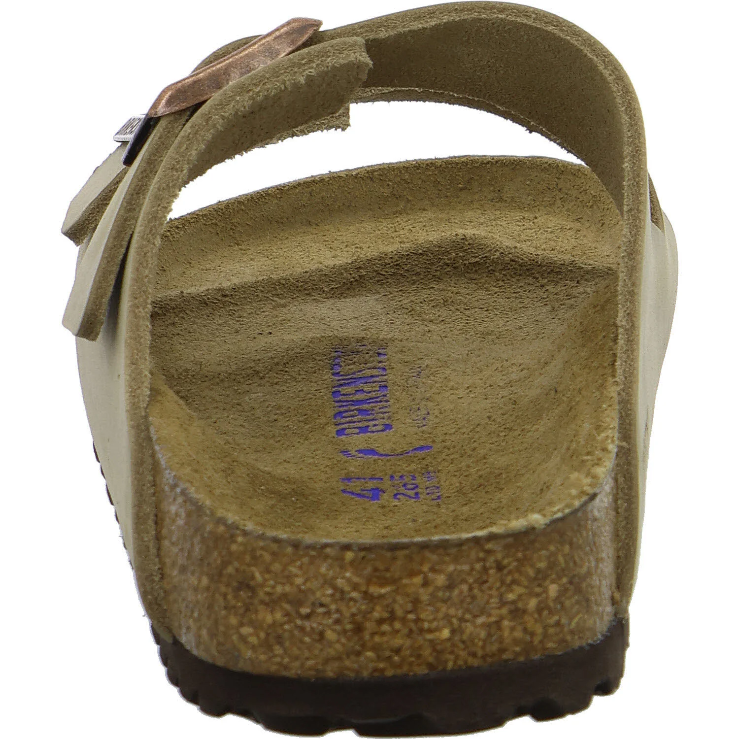 BIRKENSTOCK Pantoletten 552813 Arizona Soft Footbed tabacco brown schmal