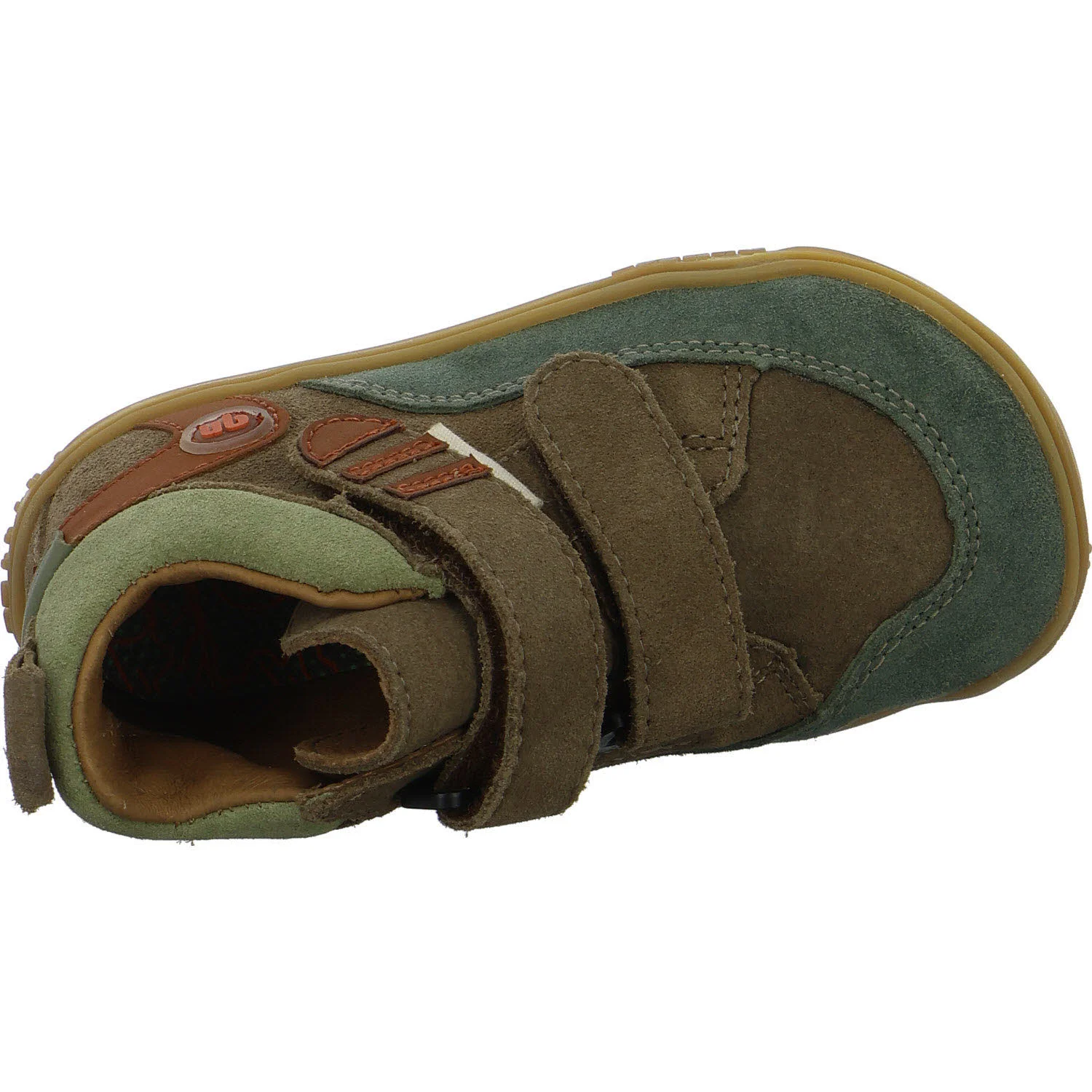 qnuffs Kinderschuh zum Schlupfen QN 0010142/260 Kastanie salbei/hazel WMS mittel