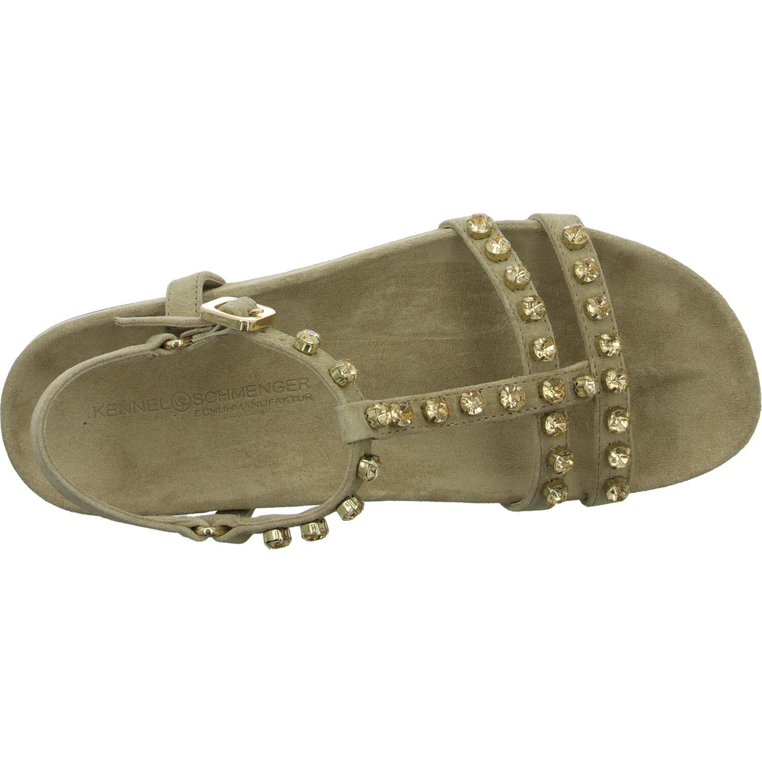 Kennel & Schmenger Damen Sandalen 111120-0120-2250 Love nuts/beige/gold normal