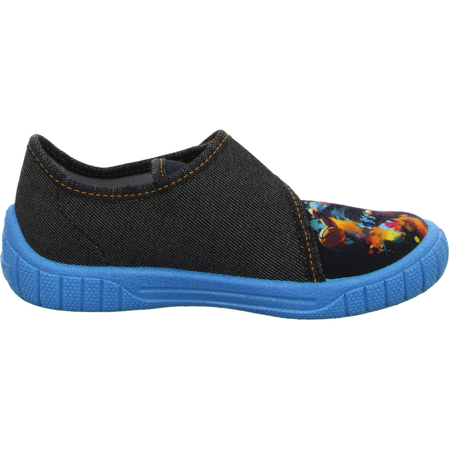 Superfit Kinder Hausschuhe 1-800271-0000 Bill grau/blau WMS mittel