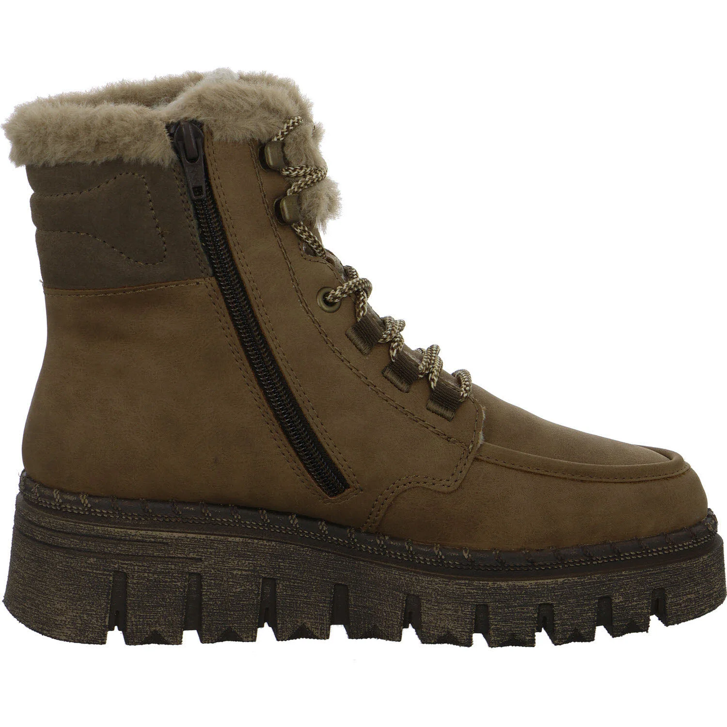 Element 7 von 8 (Bild) – Rieker Damen Schnürstiefel warm Z8906-20 Z8906 oat/brown/fango F 1/2 (normal)