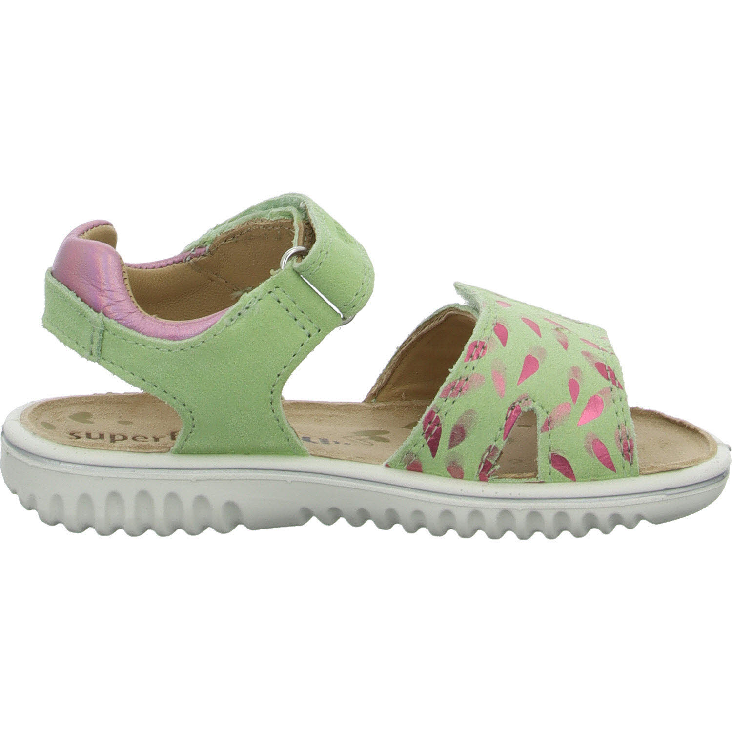 Element 7 von 8 (Bild) – Superfit Kinder Sandalen 1-609004-7520 Sparkle hellgrün/pink WMS mittel