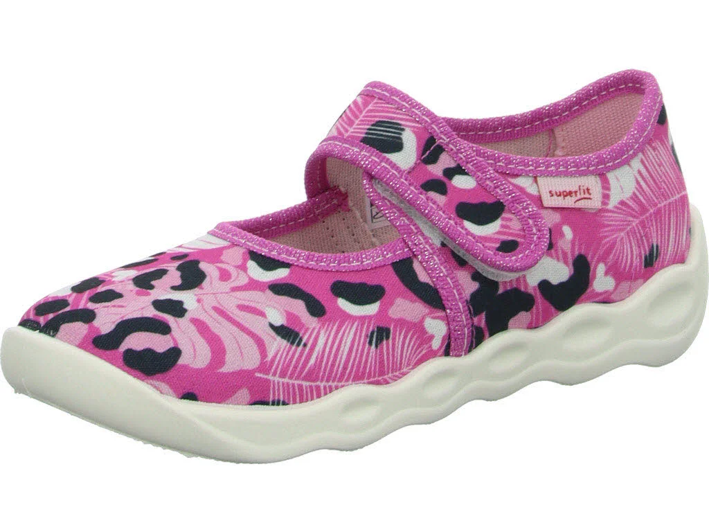 Superfit Kinder Hausschuhe 1-006272-5500 Bubble rosa/mehrfarbig WMS mittel