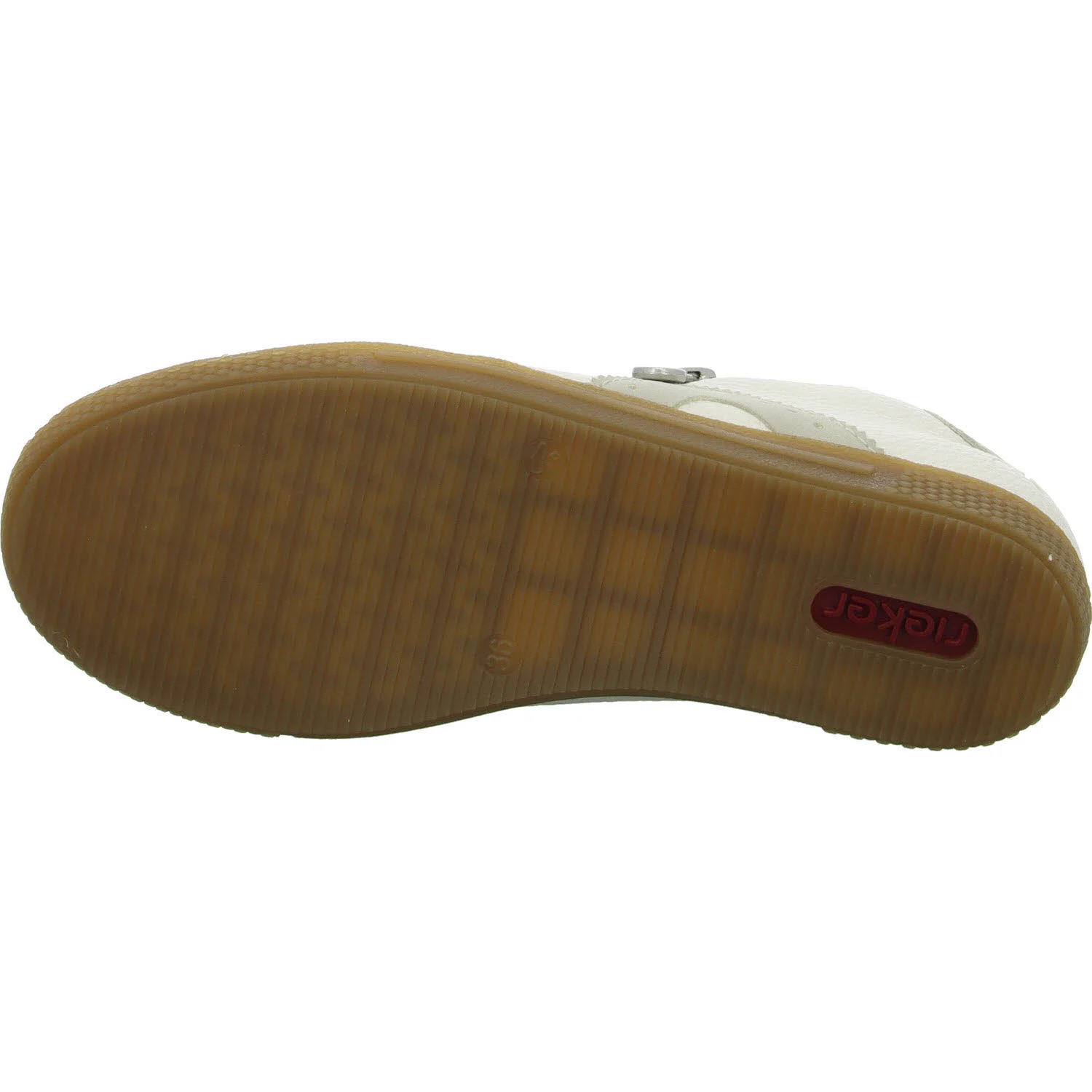 Rieker Damen Schnürschuhe L9700-80 L9700 hellgrau/weiss F (normal)