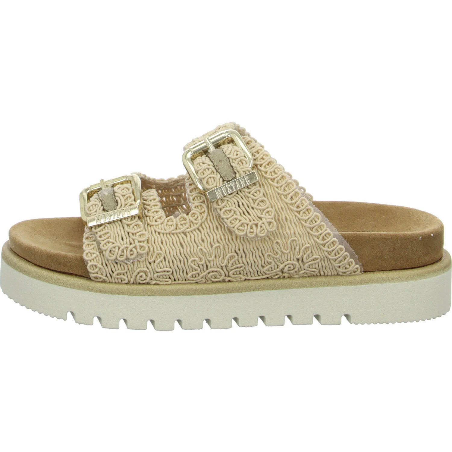Mustang Damen Pantoletten 1461713-004 1461713 beige normal