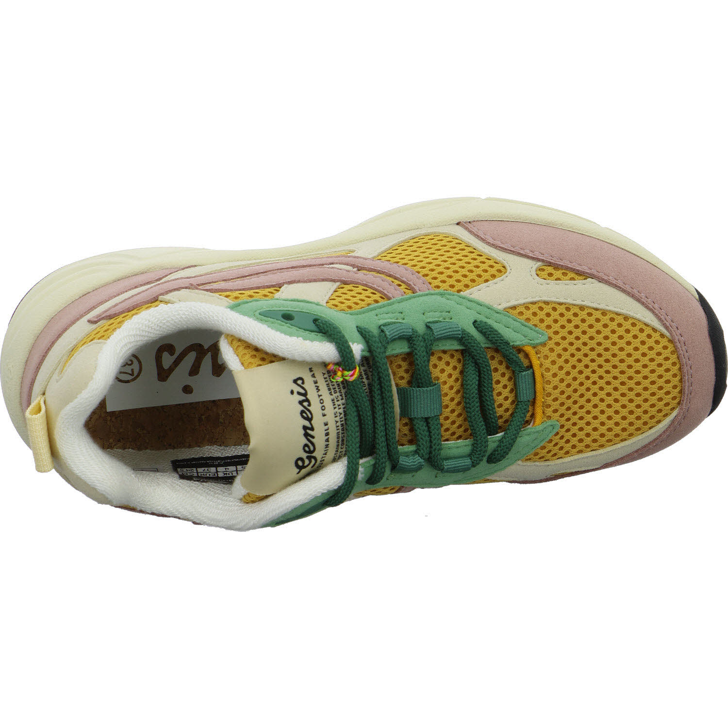 Genesis Damen Schnürschuhe 1006264 G-Eco`99 Multi Flowers rose/wheat/shilf normal