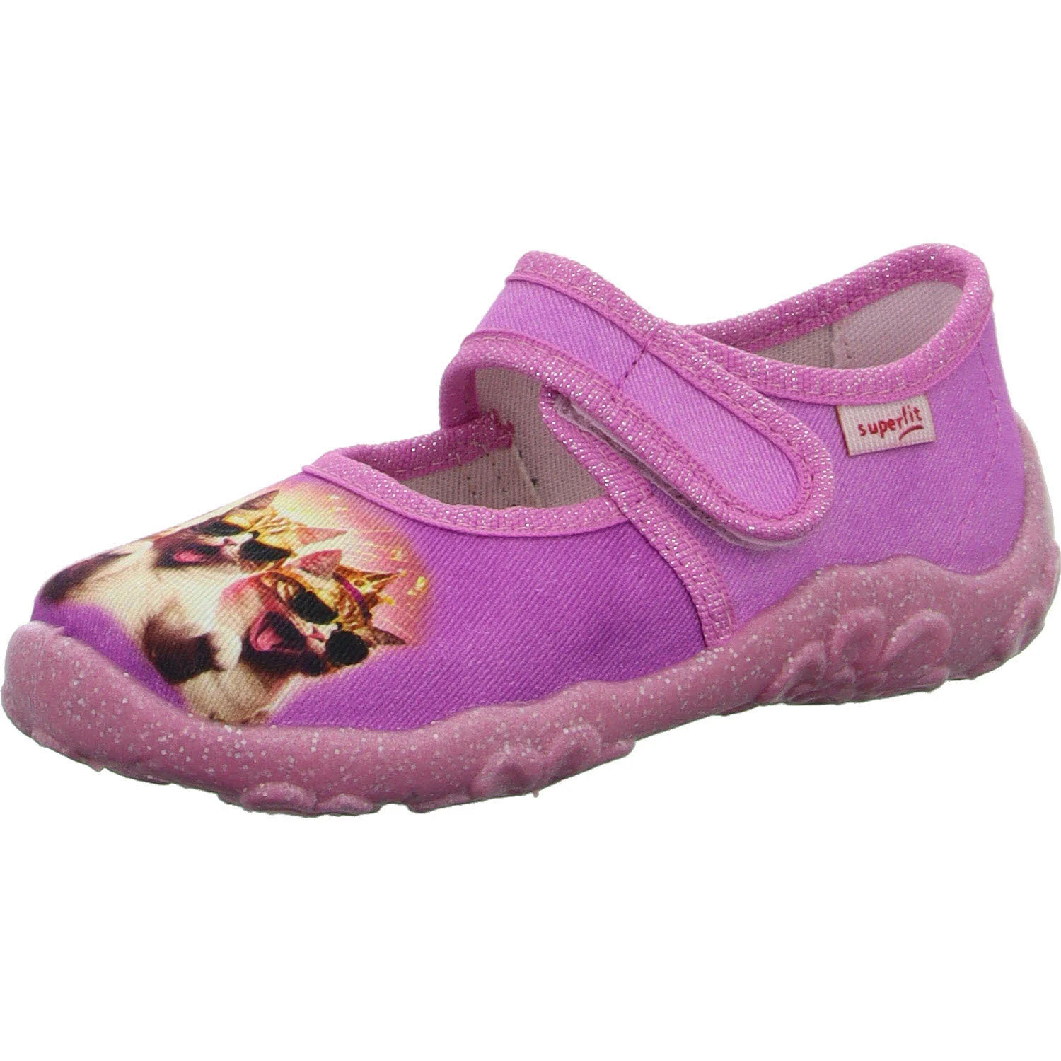Superfit Kinder Hausschuhe 1-000281-5550 Bonny rosa/mehrfarbig WMS mittel