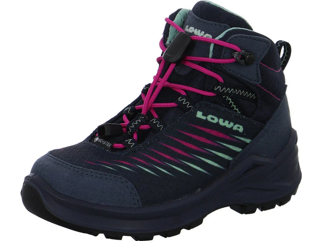 Lowa Kinder Schaftstiefel 641129/6924 Zirrox II GTX Mid Jr navy/pink normal