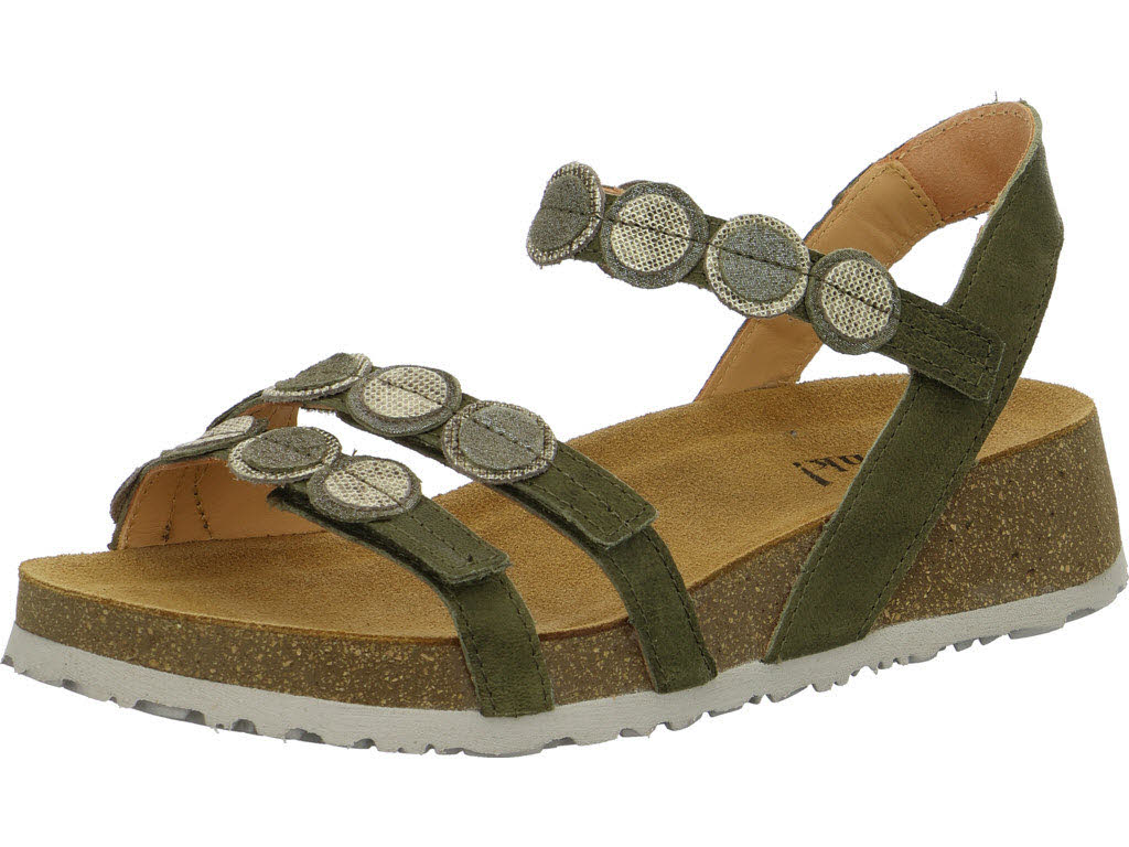 Think Damen Sandalen 3-000322-7030 Koak moos/kombi F 1/2 (normal)