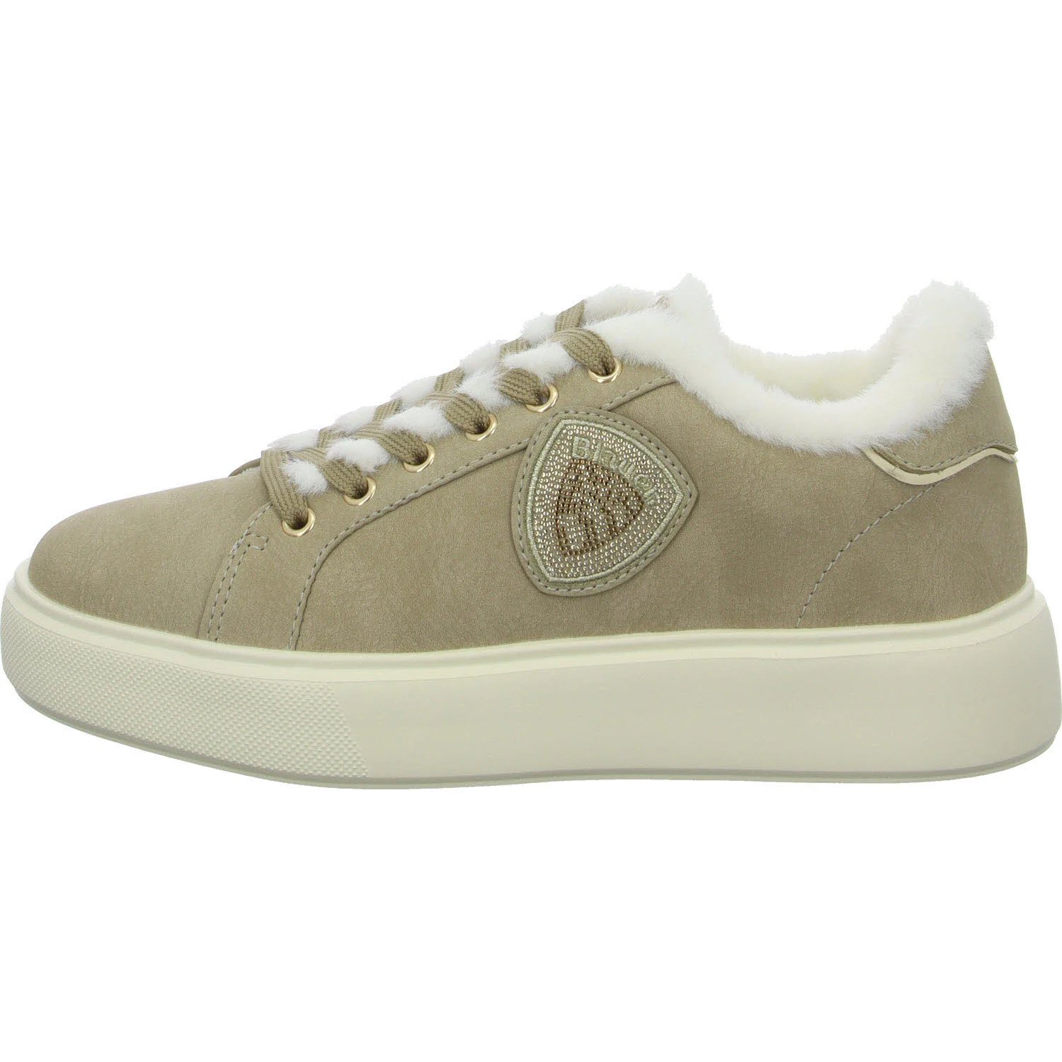 Blauer Damen Schnürschuhe F5VENUS05/NUB VENUS05 beige normal