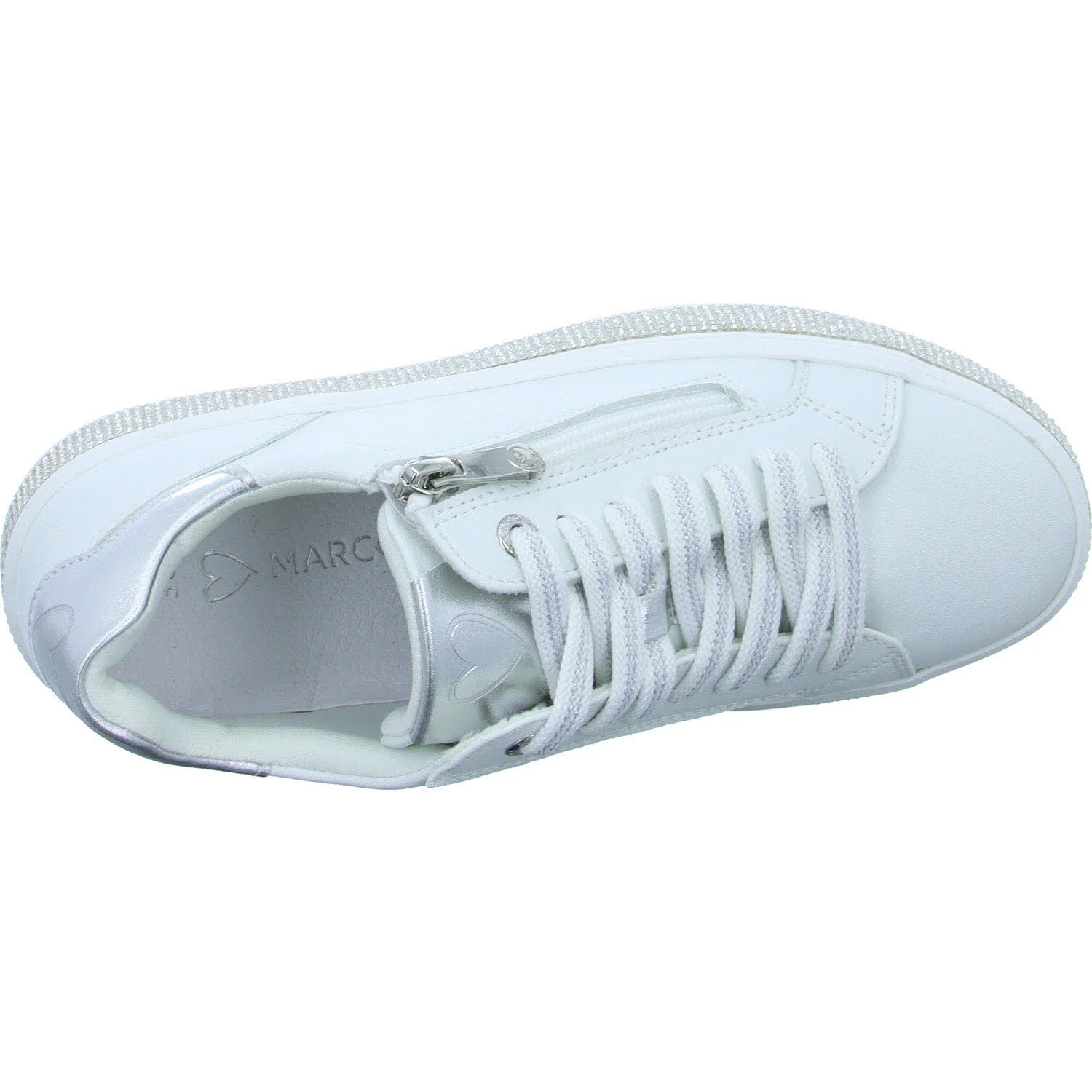 Element 8 von 8 (Bild) – Marco Tozzi Damen Schnürschuhe 2-23715-42/197 2-23715-42 white comb normal