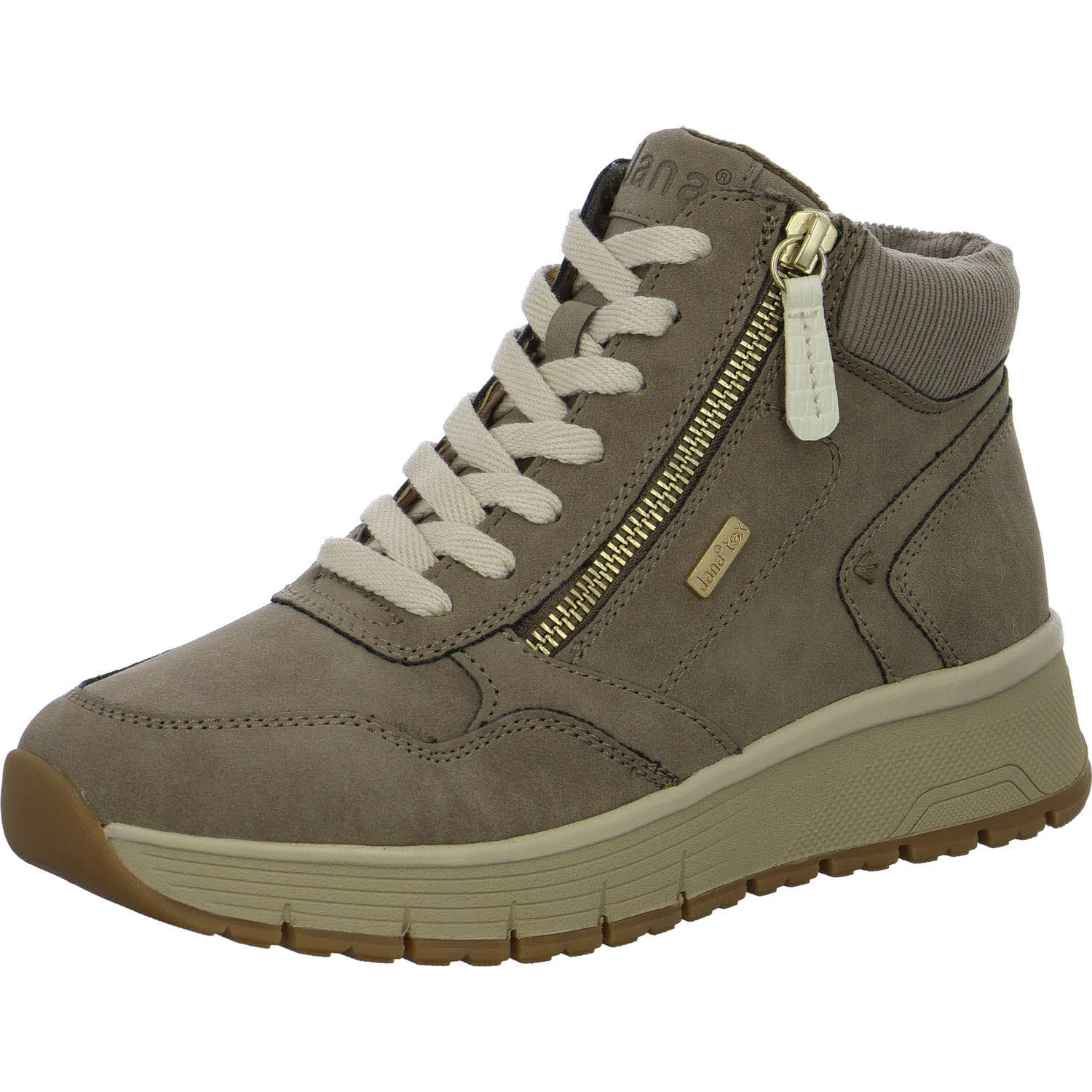 Jana Damen Schnürstiefel 8-26268-45-324 8-26268-45 pepper H (weit)