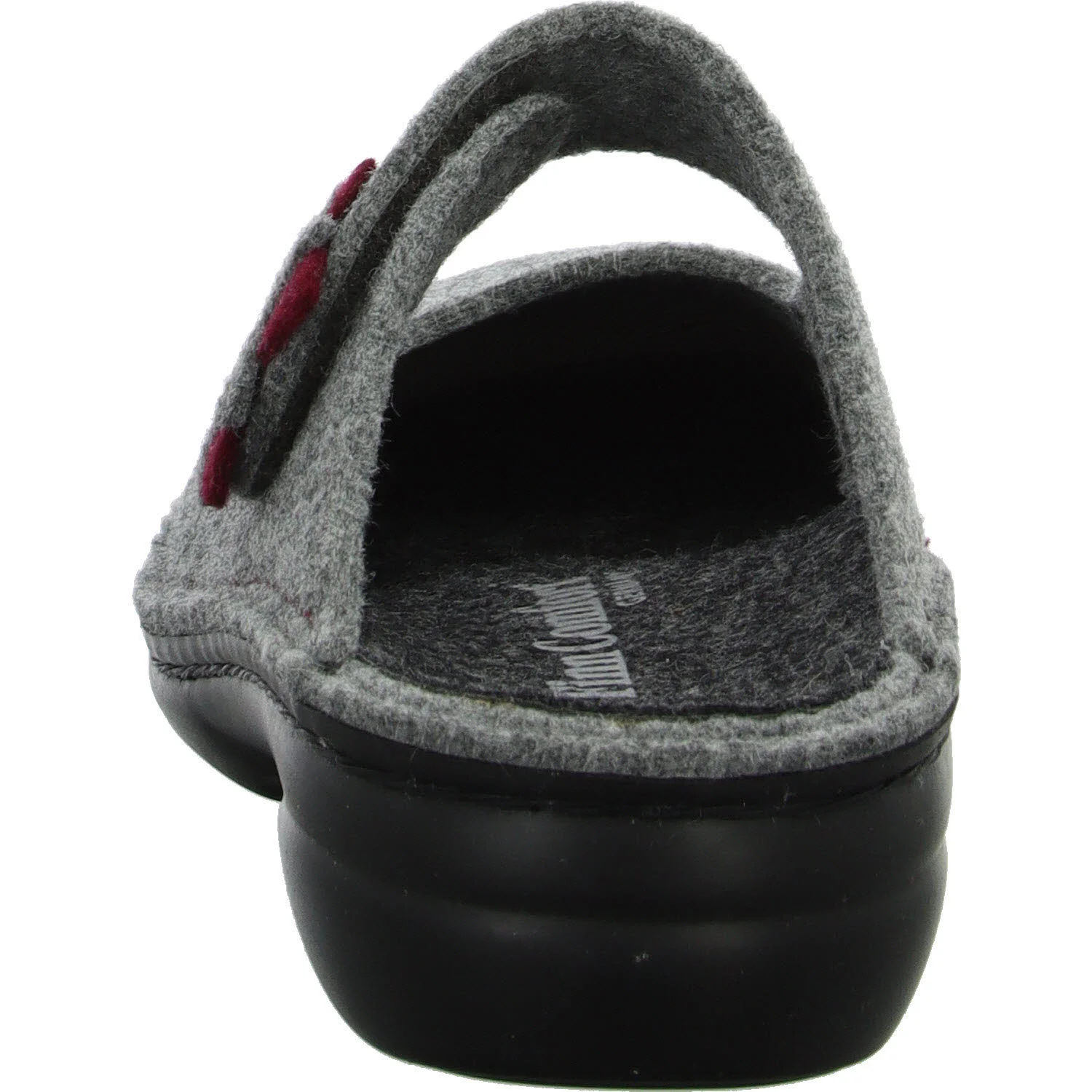Finn Comfort Damen Winterpantoffel 06560-901198 Arlberg lightgrey/cassis weit