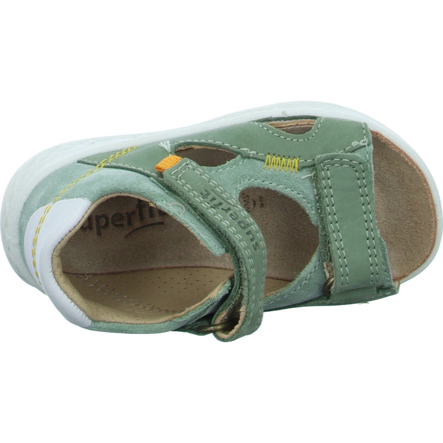 Superfit Kinder Sandalen 1-000510-7500 Lagoon hellgrün/orange WMS mittel