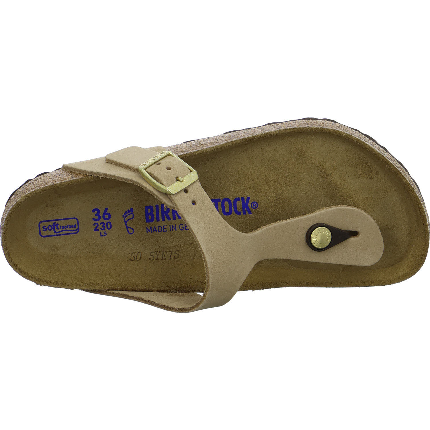 BIRKENSTOCK Pantoletten 1018999 Gizeh Soft Footbed taupe normal