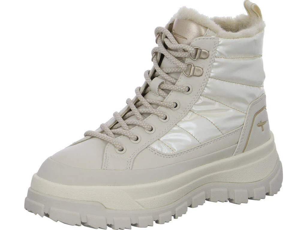 Tamaris Damen Schnürstiefel warm 1-26265-47-418 1-26265-47 ivory normal