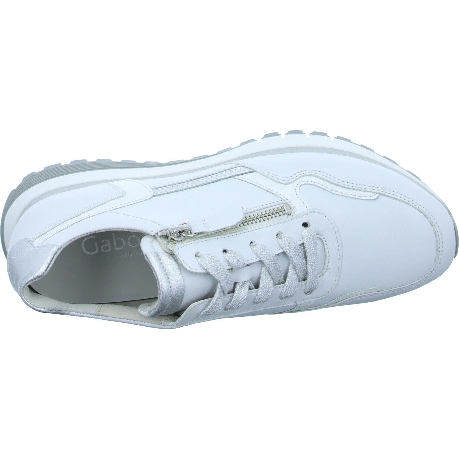 Element 8 von 8 (Bild) – Gabor Damen Schnürschuhe 86.378.50 86.378 weiss/silber H (weit)