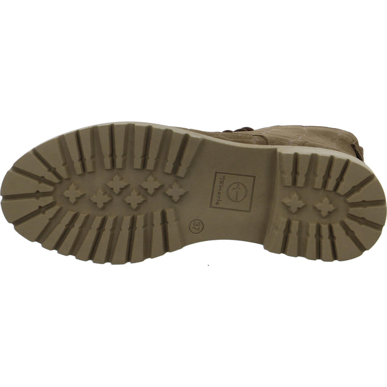 Tamaris Damen Schnürstiefel 1-25402-43-330 1-25402-43 taupe structure normal