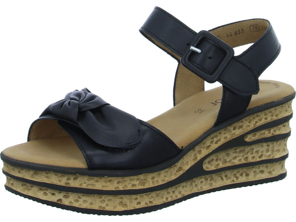 Element 1 von 8 (Bild) – Gabor Damen Sandalen 64.653.27 44.653 schwarz F (schmal/normal)