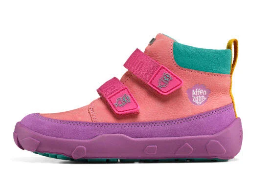 Affenzahn Kinder Schaftstiefel 01488-40126 Übergangsschuh Leder Friendy Eule pink, lila normal