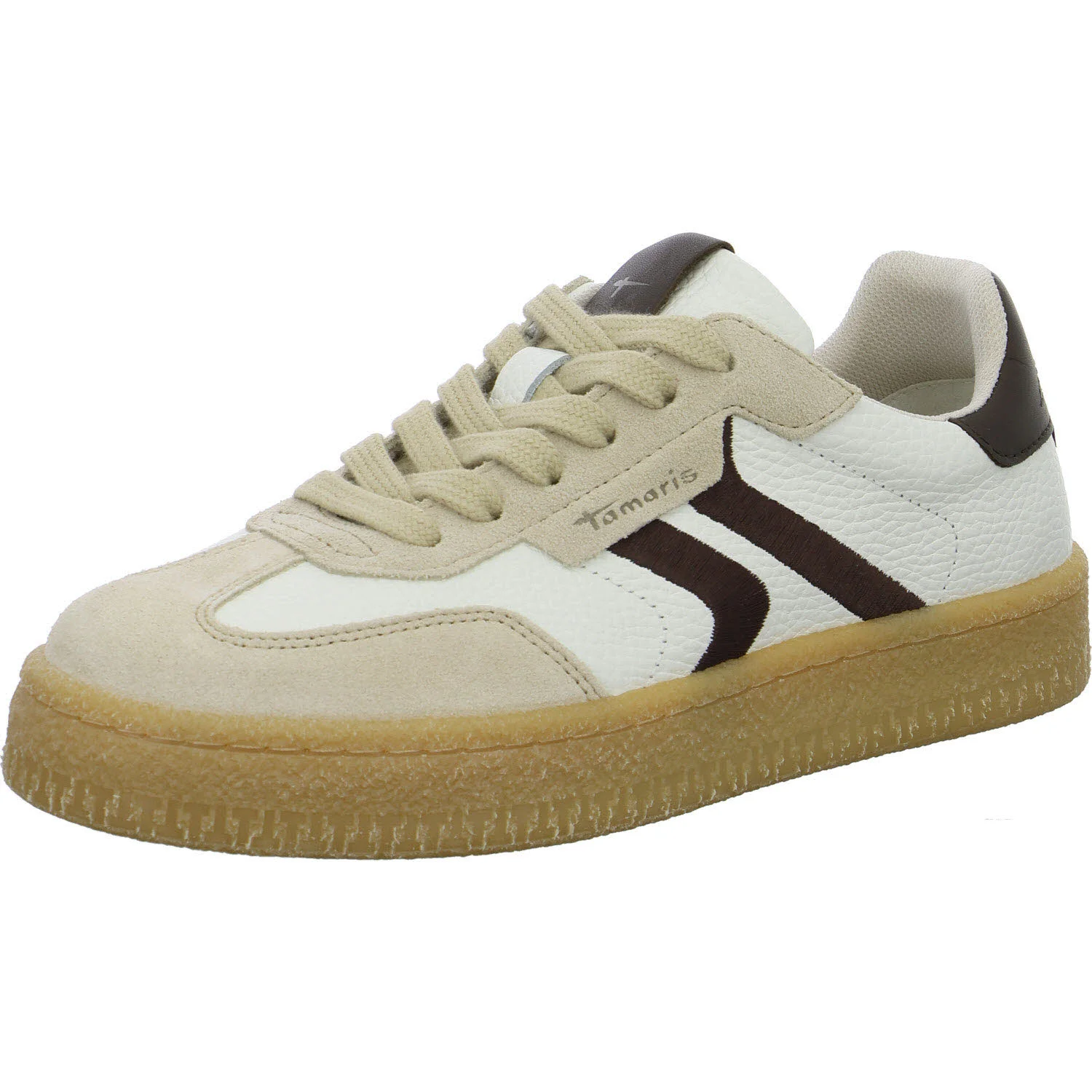 Tamaris Damen Schnürschuhe 1-23723-44/147 1-23723-44 offwhite comb normal