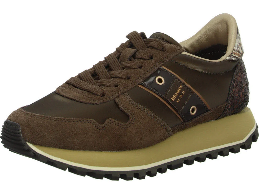 Blauer Damen Schnürschuhe F5MILLEN03/PYT MILLEN03 brown normal