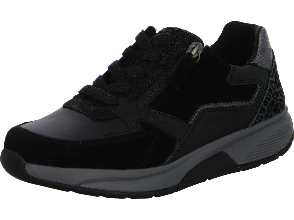 Gabor Rollingsoft Damen Schnürschuhe 0106.01.001 0106.01 black/anthrazit normal