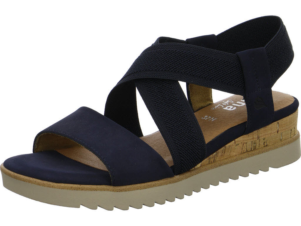 Jana Damen Sandalen 8-28764-46/805 8-28764-46 navy H (weit)