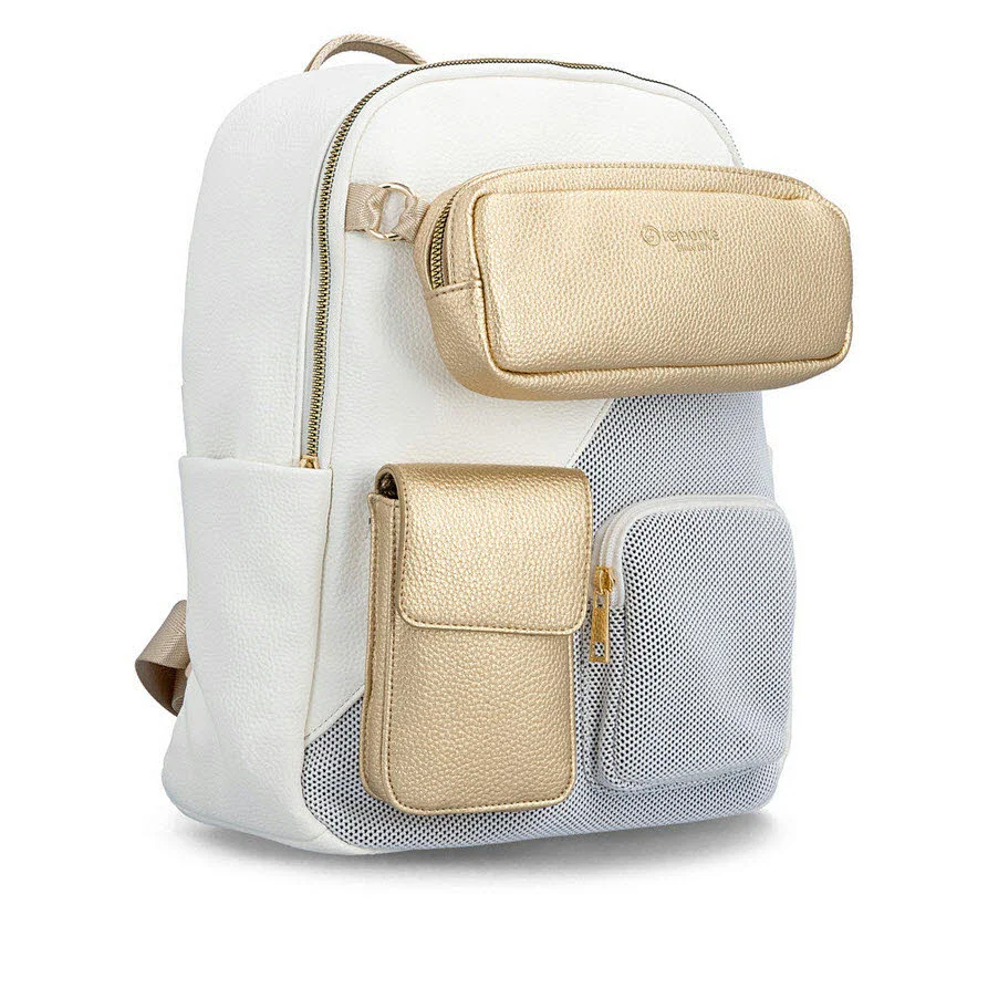 Remonte Rucksäcke Q0537-81 Q0537 weiss/weiss-nautic/gold