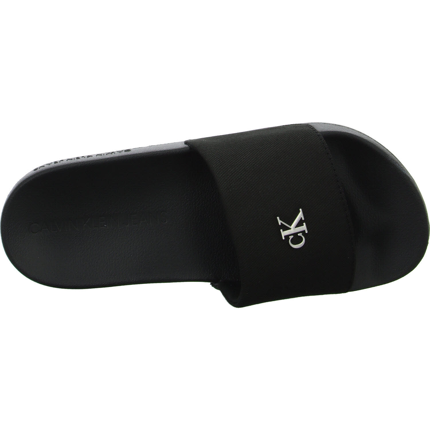 Calvin Klein Damen Pantoletten YW0YW017130GJ SLIDE MONOGRAM HARDWARE triple black normal