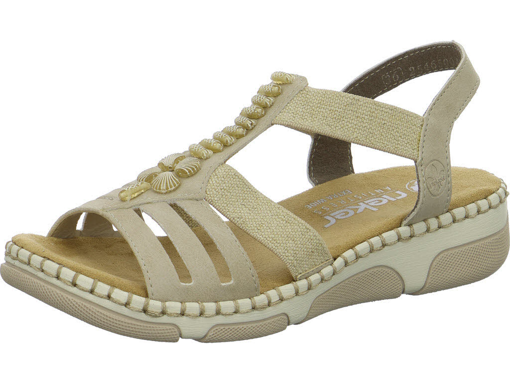 Rieker Damen Sandalen 66201-62 66201 ginger H (extra weit)