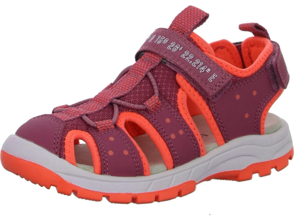 Element 1 von 8 (Bild) – Superfit Kinder Sandalen 1-009027-5500 TORNADO PINK/ORANGE WMS mittel