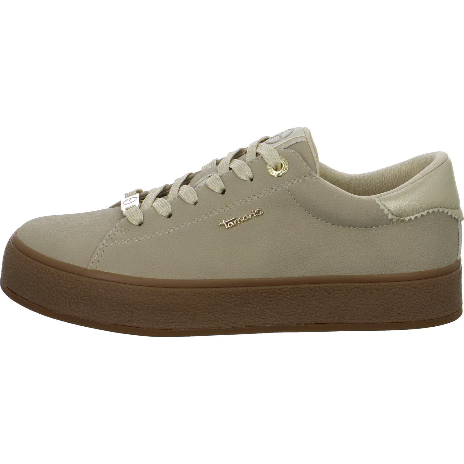 Tamaris Damen Schnürschuhe 1-23787-47/402 1-23787-47 beige comb normal